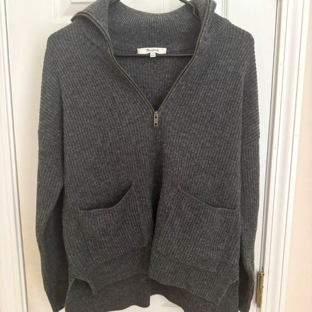 Madewell Glenbrook Half-Zip Pullover Sweater